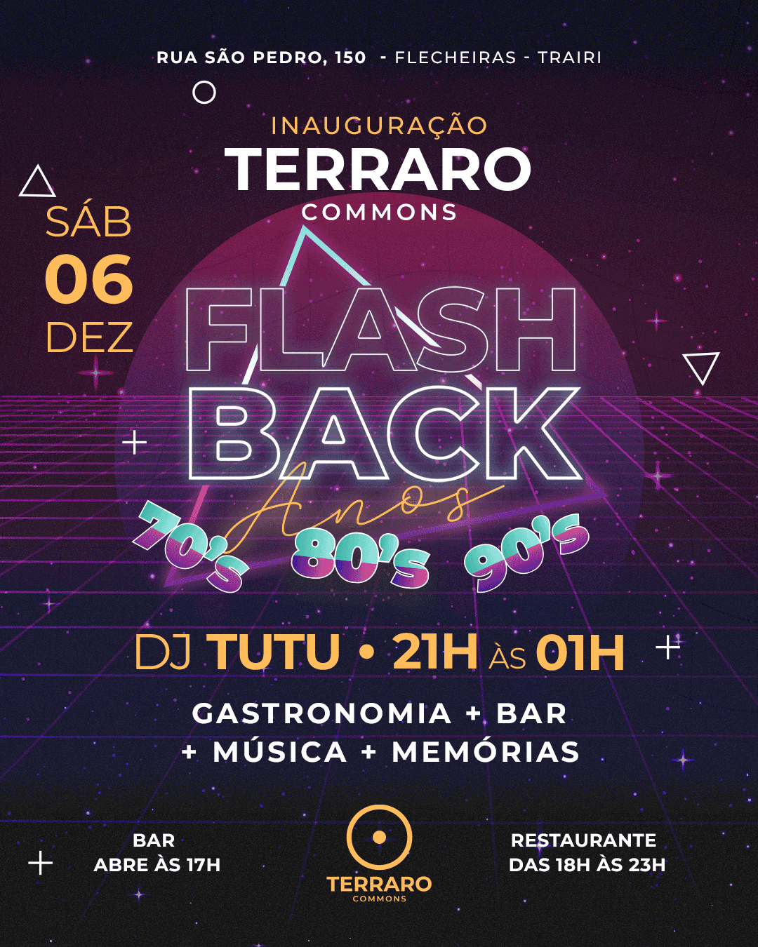 flecheiras eventos - terraro commons inauguração